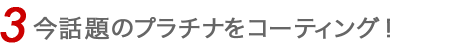 今話題のプラチナをコーティング！