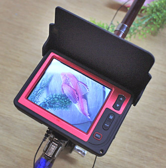 釣竿型水中カメラ　ビッグキャッチ（録画機能付き）　モニター