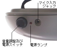 ハンドフリー拡声器 操作部