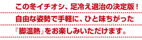 この冬イチオシ足冷え退治の決定版