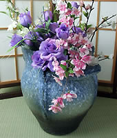 信楽焼き　花瓶　花器