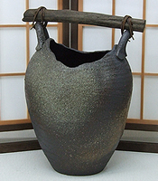信楽焼き　傘立て　陶器