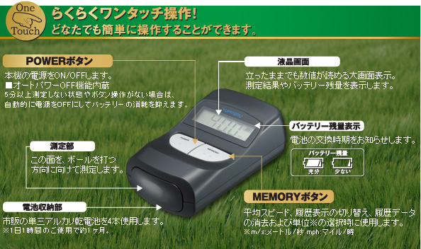 らくらくワンタッチ操作！どなたでも簡単に操作することができます。